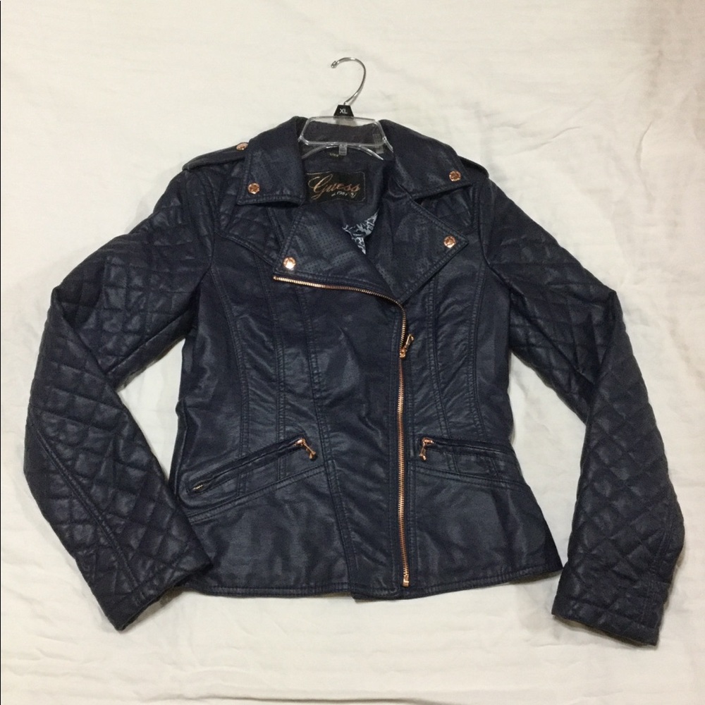 GUESS  faux leather Moto, sz. S ..